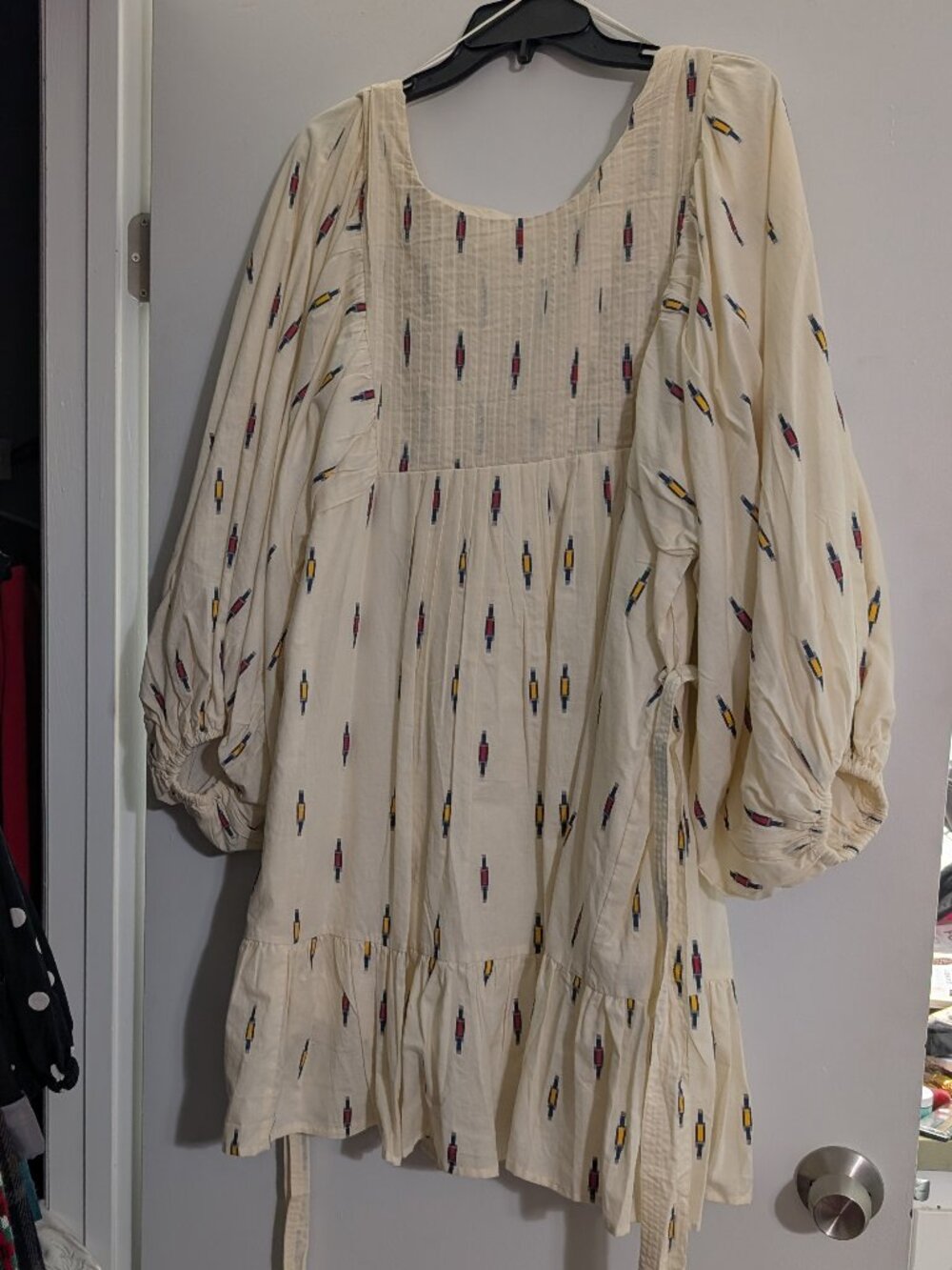 A Loves A Cream Geometric Print Dress NWOT